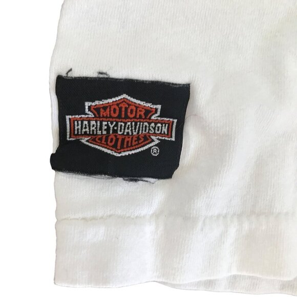 Vtg 1991 3D Emblem Harley Davidson T-Shirt XL Rose Still The Best Valentines 90s - Picture 7 of 10